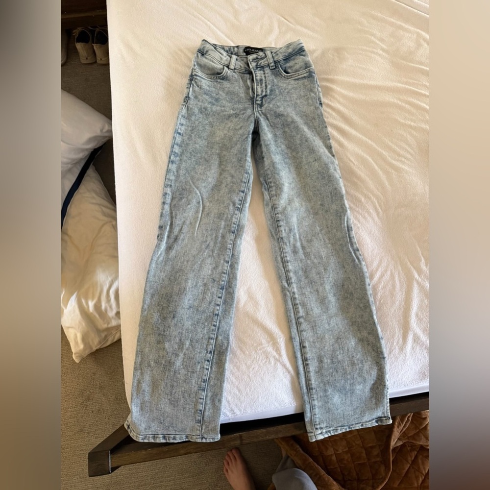 Fitjeans 80s blue straight leg XS